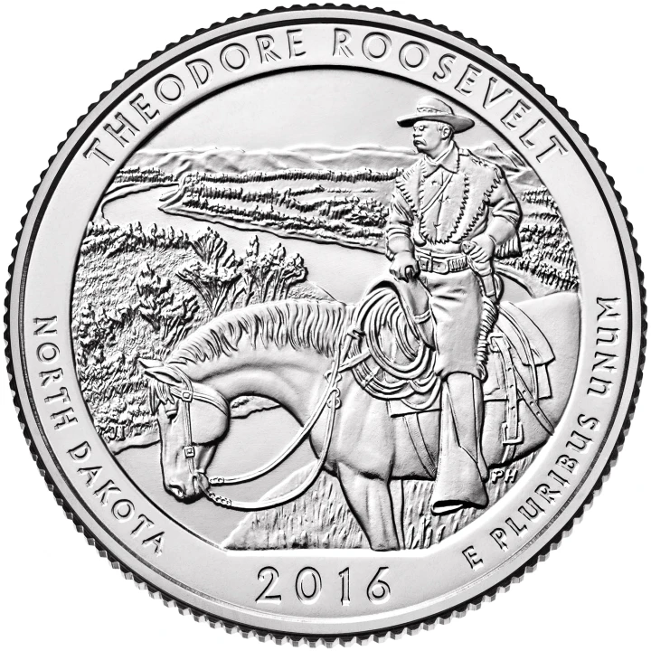 USA 25 c Park narodowy Theodore Roosevelt 2016 nr 34