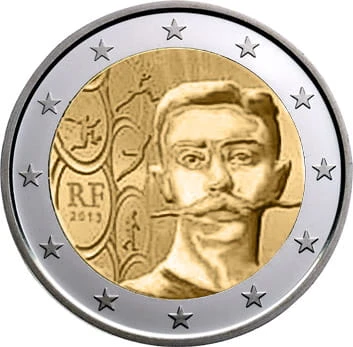 2 euro Francja Pierre de Coubertin 2013