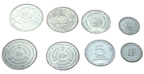 Zestaw menniczy Burundi x 4
