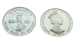 Falklandy 50 p Wyścig królewski 2002