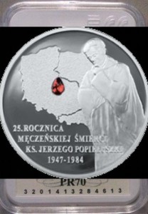 10 zł Jerzy Popiełuszko 2009 PR70