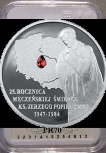 10 zł Jerzy Popiełuszko 2009 PR70
