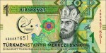 Turkmenistan 1 manat Mistrz Sztuk Walki 2017 P-36a