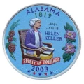 USA 25 c Alabama 2003 KOLOR