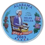 USA 25 c Alabama  P lub D 2003 KOLOR