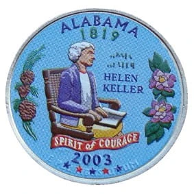 USA 25 c Alabama 2003 KOLOR