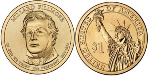USA 1 $ Millard Fillmore 2010 nr 13
