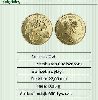 2 zł Kolędnicy 2001