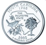 USA 25 c South Carolina P lub D 2000