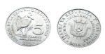 Burundi 5 franków Trzewikodziób 2014