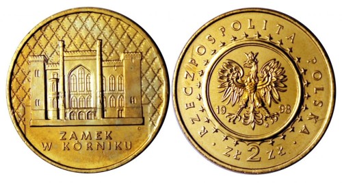 2 zł Zamek w Kórniku 1998