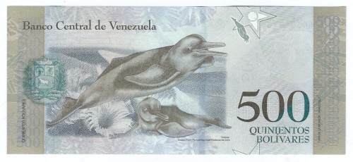 Wenezuela 500 Boliwarów Tonin czarnogłowy 2016 P-new