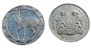Sierra Leone 1$ Antylopa Duiker 2008
