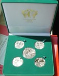 UKRAINA 5 x Ag komplet ME Euro 2012 Polska - Ukraina 2012