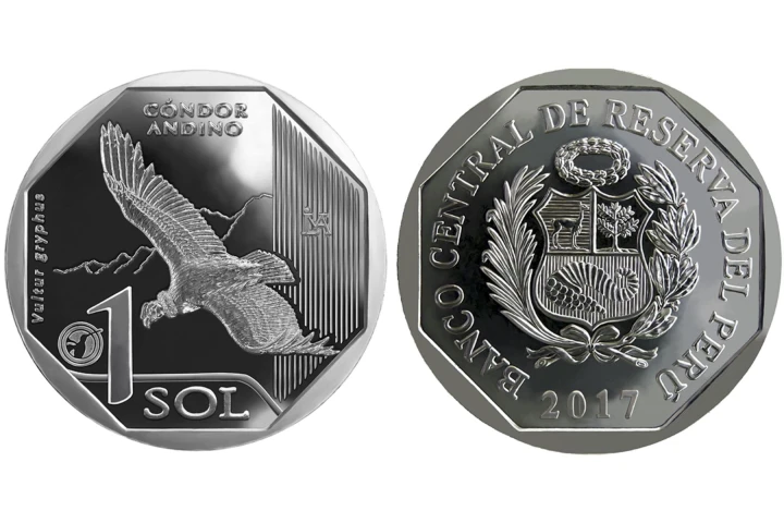 Peru 1 sol Kondor andyjski 2017