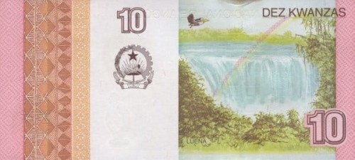 Angola 10 kwanza Wodospad Luena 2012 P-NEW2