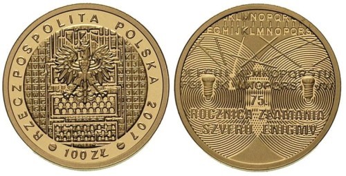 100 zł 75. rocznica złamania szyfru Enigmy 2007