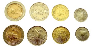 Zestaw menniczy Kolumbia x 4 2012 bimetal