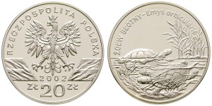 20 zł Żółw błotny 2002