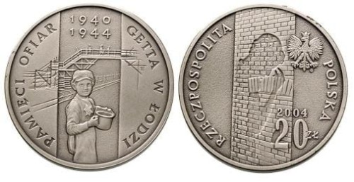 20 zł Getto Łódzkie 2004
