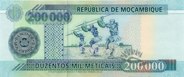 Mozambik 200 000 metical  Taniec 2003 P-141