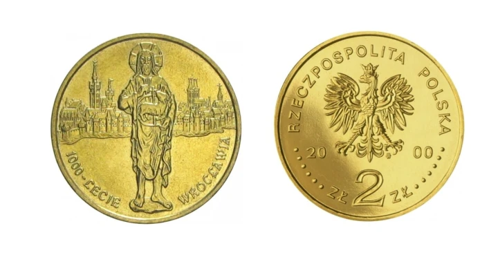 2 zł 1000-lecie Wrocławia 2000