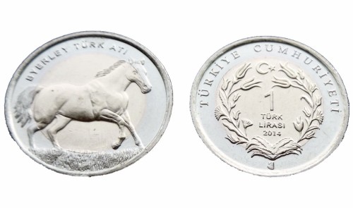 Turcja 1 lira Byerley koń turecki 2014