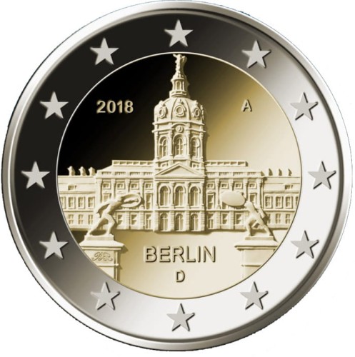 2 euro x 5 Niemcy Berlin Charlottenburg 2018 ADFGJ