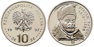 10 zł Stefan Batory popiersie 1997