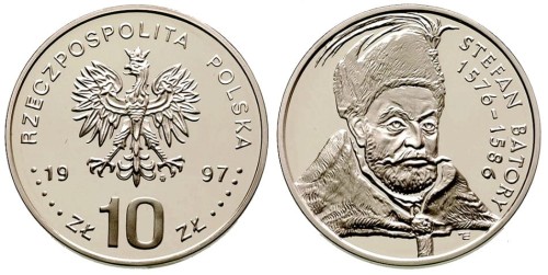 10 zł Stefan Batory popiersie 1997