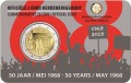 2 euro Belgia Rewolucja studentów 1968 2018