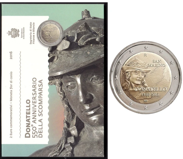 2 euro San Marino Donatello 2016