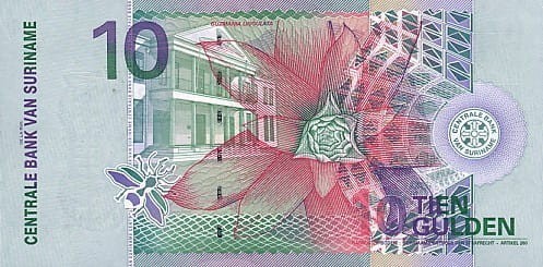 Surinam 10 guldenów Koliber 2000 P-147
