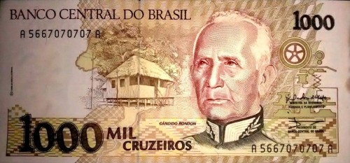 Brazylia 1000 cruzeiros Rondon 1990 P-231b