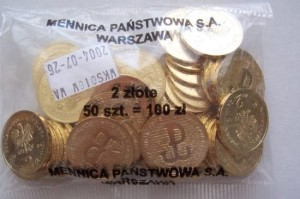 2 zł worek 50 szt. 90. rocznica Powstania Wielkopolskiego 2008