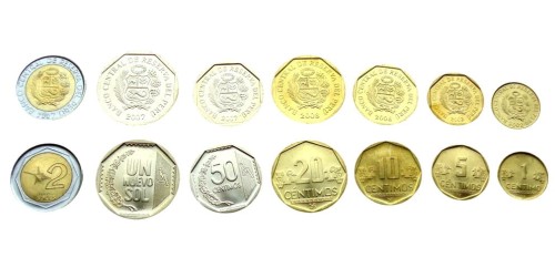 Zestaw menniczy PERU nowe x 7