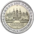 2 euro Niemcy Meklemburgia - Zamek Schwerin 2007