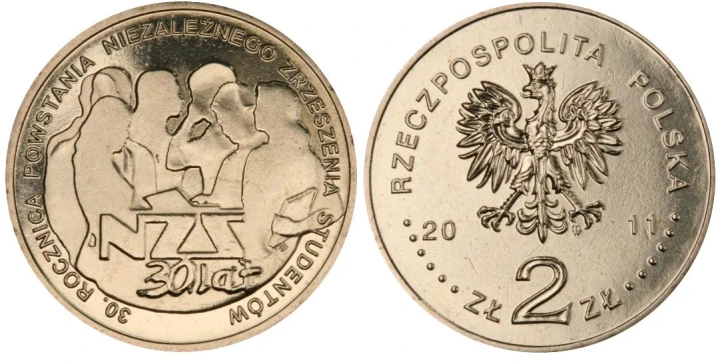 2 zł 30 rocznica powstania NZS 2011