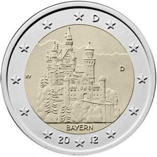 2 € Niemcy Bawaria - Zamek Neuschwanstein 2012
