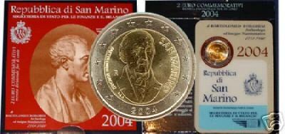 2 euro San Marino Bartolomeo Borghesi 2004