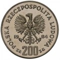 200 zł XIV Zimowe I.O. Sarajewo 1984