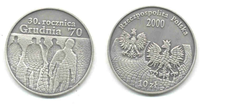10 zł Grudzień `70 2000
