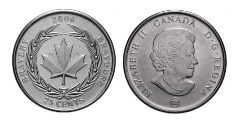 Kanada 25 c Medal of Bravery 2006