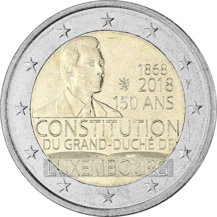 2 euro Luksemburg 150 lat konstytucji 2018