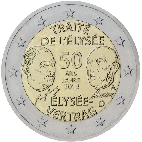 2 € Niemcy Traktat Elizejski 2013