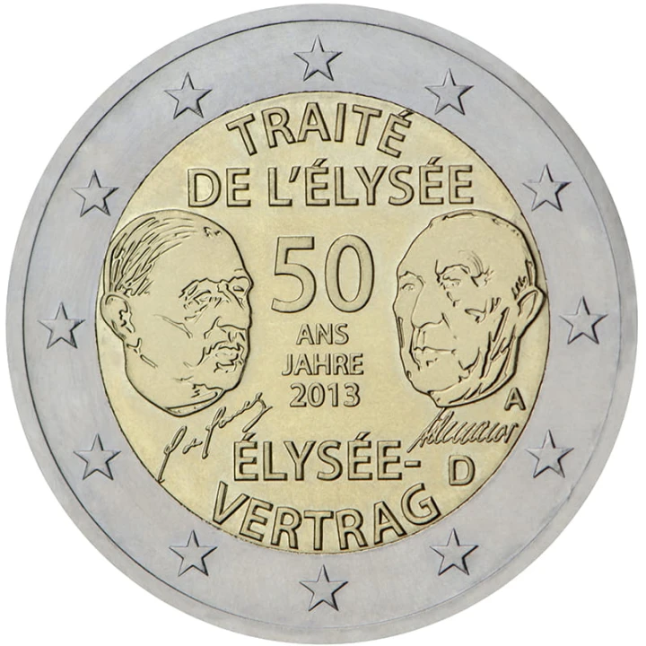 2 € Niemcy Traktat Elizejski 2013