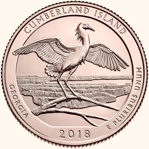 USA 25 c Park Cumberland islands 2018 nr 44 24kAu