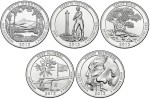 USA 25 c Parki narodowe x5 2013