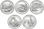 USA 25 c Parki narodowe x5 2014