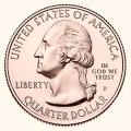 USA 25 c Parki narodowe x5 2016 platerowane złotem